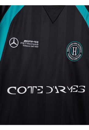 Camiseta Negra De Fútbol Tommy X Mercedes F1 X CR Lewis Hamilton Tommy Hilfiger