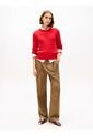Saco Rojo De Punto Con Cuello Redondo Tommy Hilfiger de Tommy Hilfiger