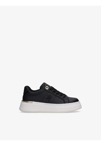 Tenis Negro De Corte Bajo Con Cordones Tommy Hilfiger Tommy Hilfiger