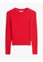 Saco Rojo De Punto Con Cuello Redondo Tommy Hilfiger de Tommy Hilfiger