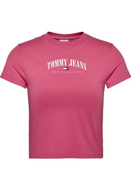 Camiseta Esencial De Vestir Tommy Jeans Mujer Rosa Tommy Jeans Mujer Rosa Tommy Jeans
