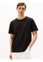 Camiseta Negra Essential De Corte Regular Tommy Hilfiger de Tommy Hilfiger