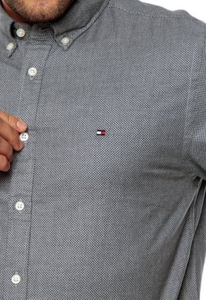 Camisa Gris-Negro Tommy Hilfiger