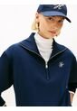 Saco Azul Con Cierre De Media Cremallera Con Logo Script Tommy Hilfiger de Tommy Hilfiger
