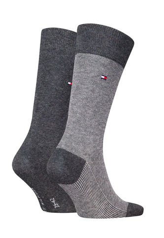 Pack Gris De 2 Medias Con Logo Tommy Hilfiger Tommy Hilfiger