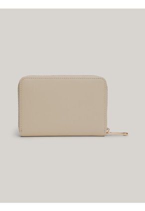 Billetera Beige Chic Mediana Con Cremallera Tommy Hilfiger