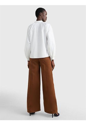 Camisa Con Mangas Raglán Y Corte Amplio Mujer Blanco Tommy Hilfiger