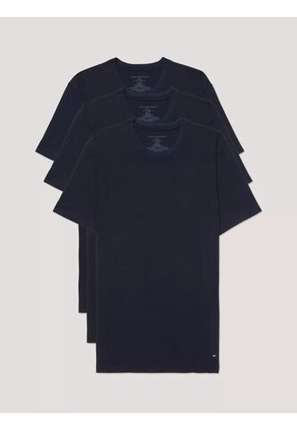 Pack Azul De 3 Camisetas De Cuello Redondo Con Logo  Tommy Hilfiger Tommy Hilfiger