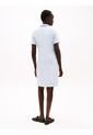 Vestido Celeste Tipo Polo Con Cuello En V Abierto Tommy Hilfiger de Tommy Hilfiger