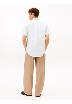 Camisa Verde Heritage De Manga Corta Tommy Hilfiger