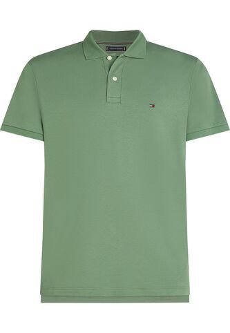 Polo Verde De Punto Interlock De Corte Regular Tommy Hilfiger Tommy Hilfiger