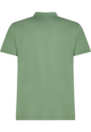 Polo Verde De Punto Interlock De Corte Regular Tommy Hilfiger