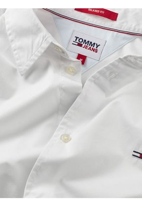 Camisa Manga Corta Hombre Blanco Tommy Jeans