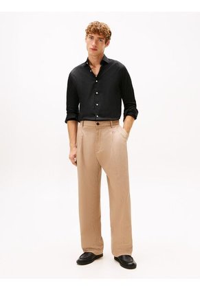 Camisa Negra Flex Solid Tommy Hilfiger