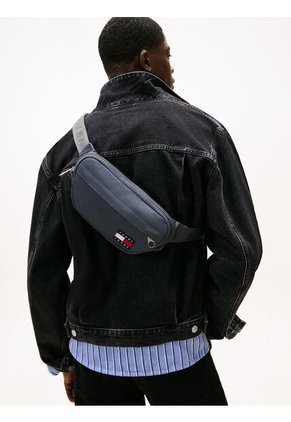 Canguro Gris Essential Con Inscripción Tommy Hilfiger