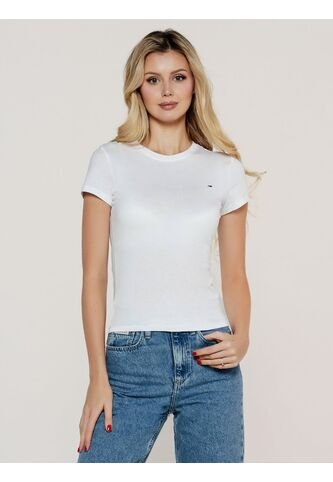 Camiseta Blanca Tommy Jeans Corte Slim Tommy Jeans Tommy Hilfiger