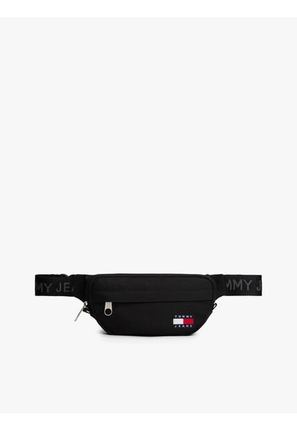 Canguro Negro Essential Con Inscripción Tommy Hilfiger