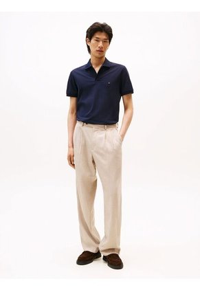 Polo Azul TH Flex De Corte Regular Tommy Hilfiger