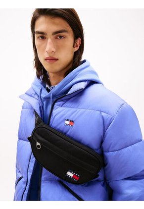 Canguro Negro Essential Con Inscripción Tommy Hilfiger