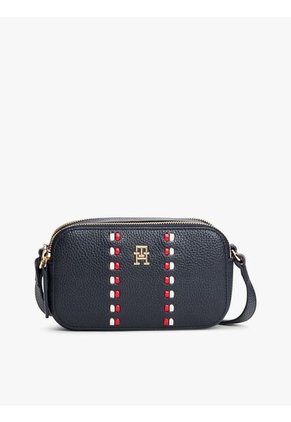 Bolso Azul Cruzado Con Cinta Distintiva Tommy Hilfiger