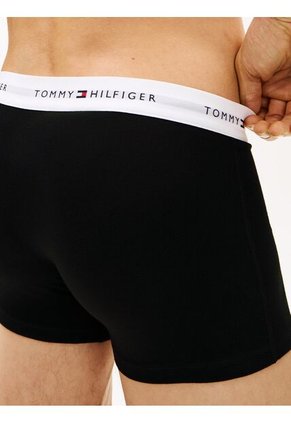 Pack Negro De 3 Calzoncillos Bóxer Essential Con Logo Tommy Hilfiger