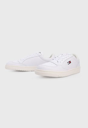 Tenis Lifestyle Blanco-Azul-Rojo Tommy Hilfiger Tommy Jeans City Leather Cupsole