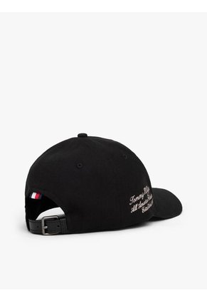 Gorra Negra Con Logo De Escudo De 5 Panales Tommy Hilfiger
