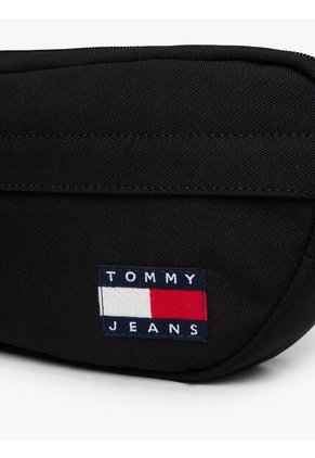 Canguro Negro Essential Con Inscripción Tommy Hilfiger