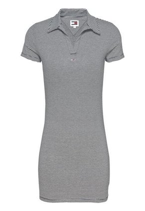 Vestido Azul Tipo Polo De Rayas Tommy Jeans