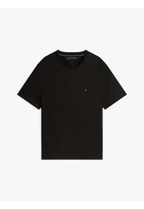 Camiseta Negra Essential De Corte Regular Tommy Hilfiger