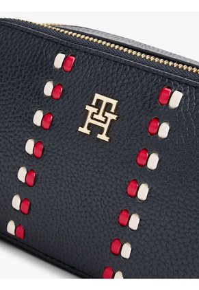 Bolso Azul Cruzado Con Cinta Distintiva Tommy Hilfiger