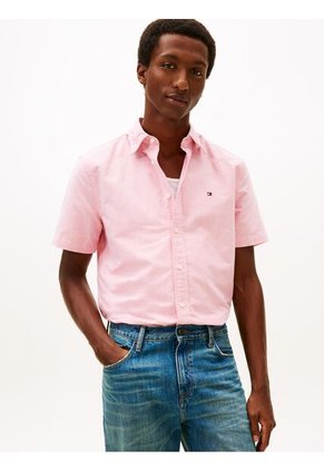 Camisa Roja Heritage De Manga Corta Tommy Hilfiger