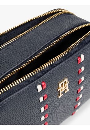 Bolso Azul Cruzado Con Cinta Distintiva Tommy Hilfiger