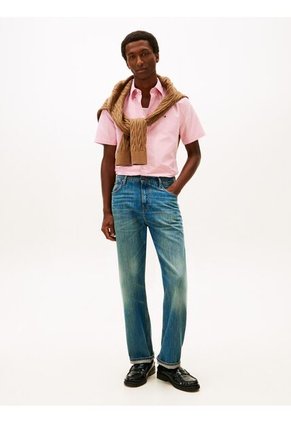 Camisa Roja Heritage De Manga Corta Tommy Hilfiger