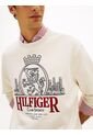 Buzo Blanco Heritage Amplio Con Escudo Bordado Tommy Hilfiger de Tommy Hilfiger