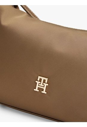 Bolso Café Crossover Con Monograma TH Tommy Hilfiger