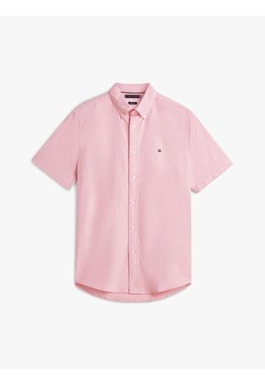 Camisa Roja Heritage De Manga Corta Tommy Hilfiger