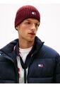 Gorro Rojo Heritage De Punto Canal Con Logo Tommy Hilfiger de Tommy Hilfiger