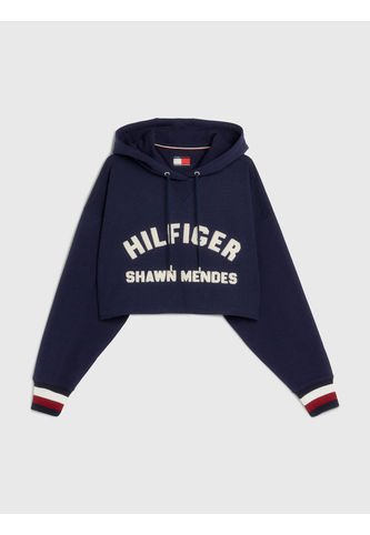 Hoodie Cropped Con Capucha Tommy Hilfiger X Shawn Mendes Mujer Gris Tommy Hilfiger Tommy Hilfiger