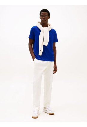 Camiseta Azul De Cuello Redondo Tommy Hilfiger