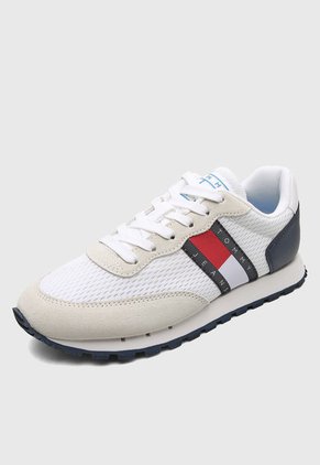 Tenis Lifestyle Blanco-Beige-Azul Tommy Hilfiger Retro Runner