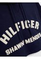 Hoodie Cropped Con Capucha Tommy Hilfiger X Shawn Mendes Mujer Gris Tommy Hilfiger de Tommy Hilfiger