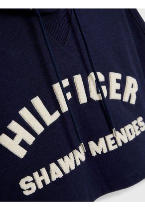 Hoodie Cropped Con Capucha Tommy Hilfiger X Shawn Mendes Mujer Gris Tommy Hilfiger