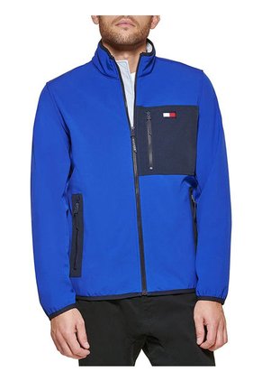 Chaqueta Azul Softshell Con Logo Tommy Hilfiger