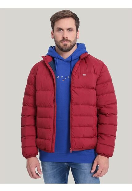 Chaqueta Roja Acolchada Plegable Tommy Jeans