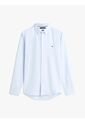Camisa Celeste Slim Flex Con Textura Dobby Tommy Hilfiger de Tommy Hilfiger