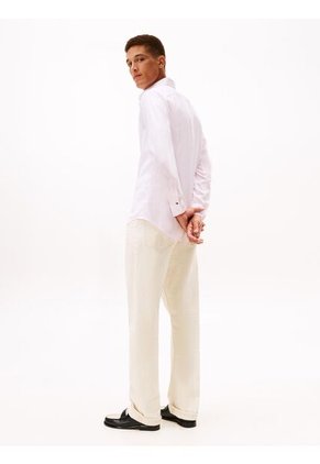 Camisa Rosada De Tejido Dobby Tommy Hilfiger