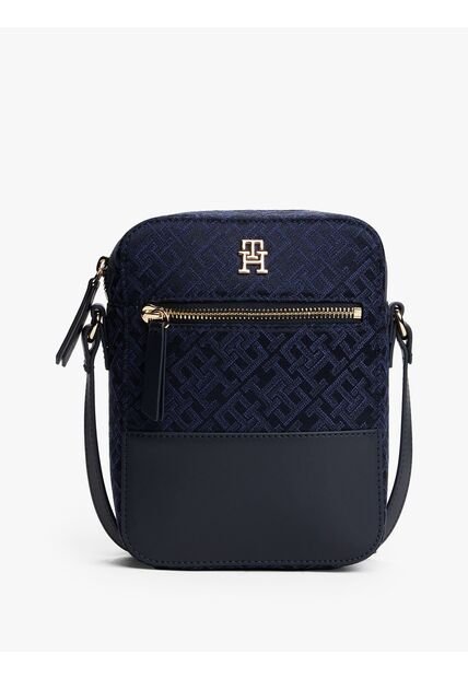 Bolso Azul Crossover Jacquard Tommy Hilfiger