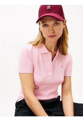Polo Rosado 1985 Collection Slim De Piqué Tommy Hilfiger