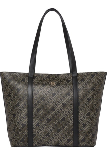 Bolso Negro Im Latam Tote Tommy Hilfiger